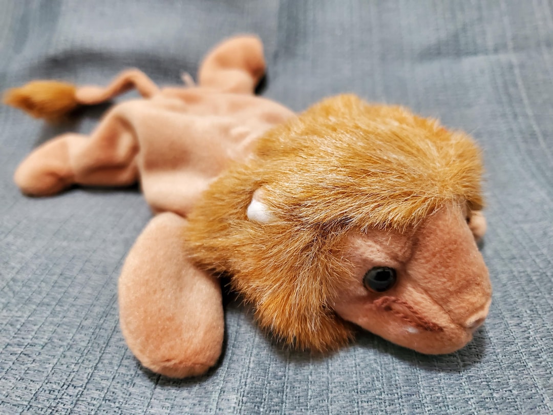 Roary the Lion Beanie Baby 1996 - Etsy
