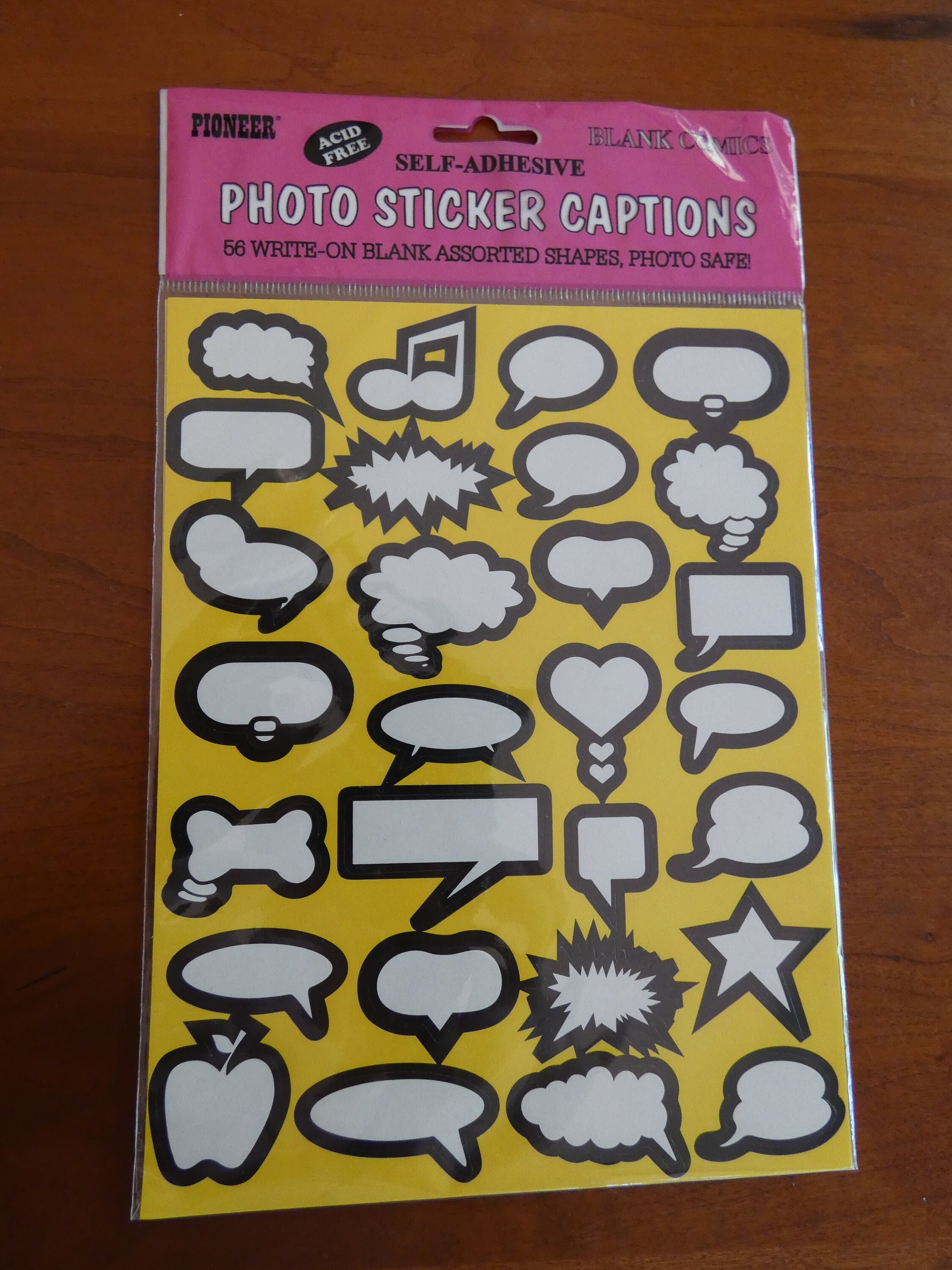 Talking Photo Stickers blank Comics Write-on - Etsy