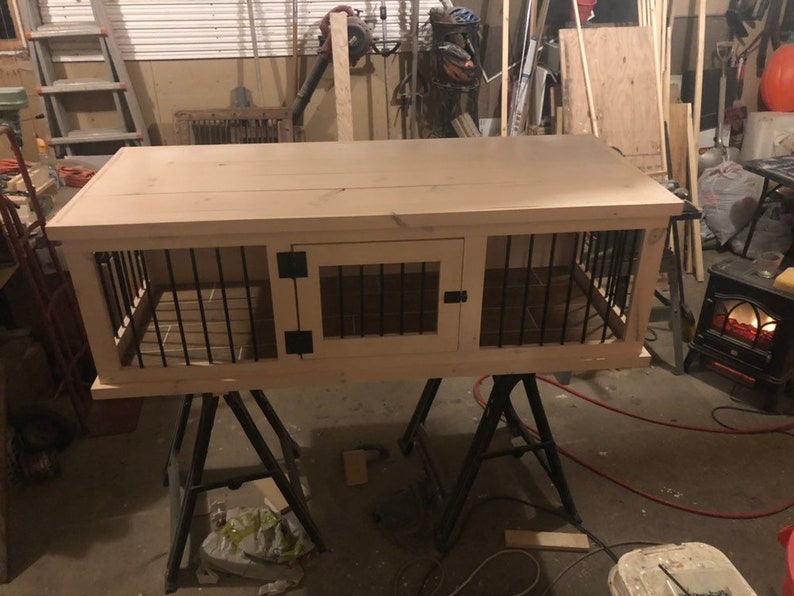 Wood and Rebar Dog Kennel/tv Stand Etsy