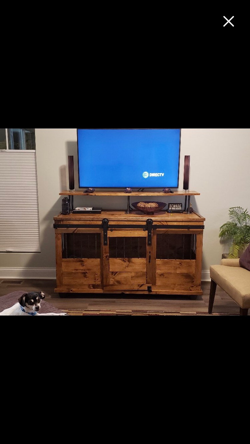 Wood and Rebar Dog Kennel/tv Stand Etsy