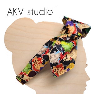 Bad ass tattoo princess knotted stretchy hair tie Style Headband. Scroll down to read item details