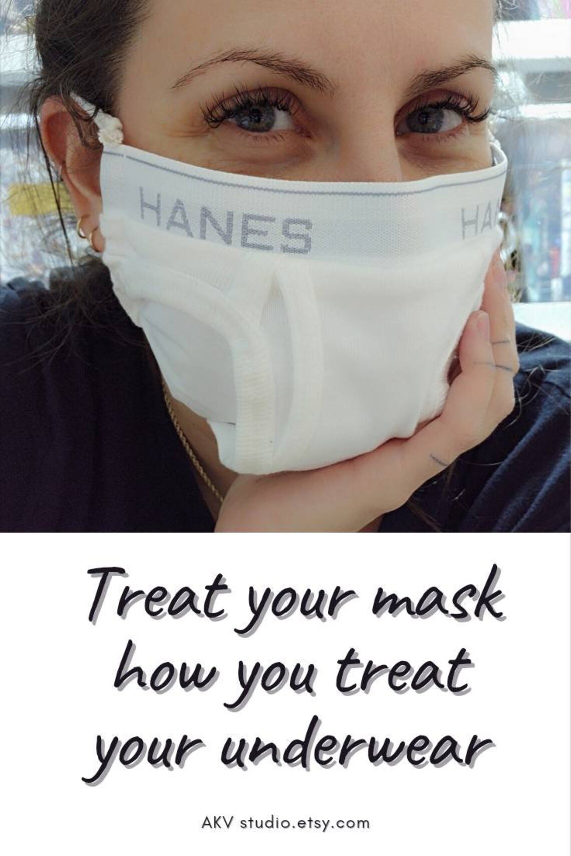 Actual UNDERWEAR MASK. triple layer face mask. Filter pocket. Etsy