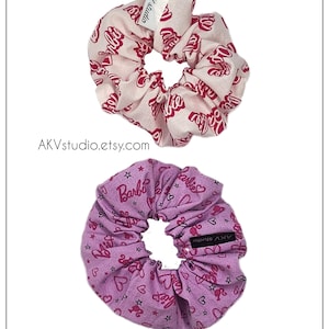 Movie doll Scrunchie. 3 options available. thin, thick hair or zipper. Read item details