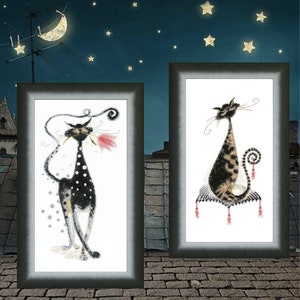 Cat boyfriend, Favorite kitty, Cross stitch kit , modern embroidery kit, needlework kit, cross stitch, counted cross stitch kit, a cat, Love