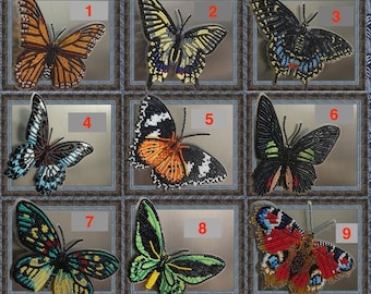 Embroidery kit "Butterfly", Bead embroidery kit, Needlepoint kit, Beading on canvas, Butterfly beading pattern
