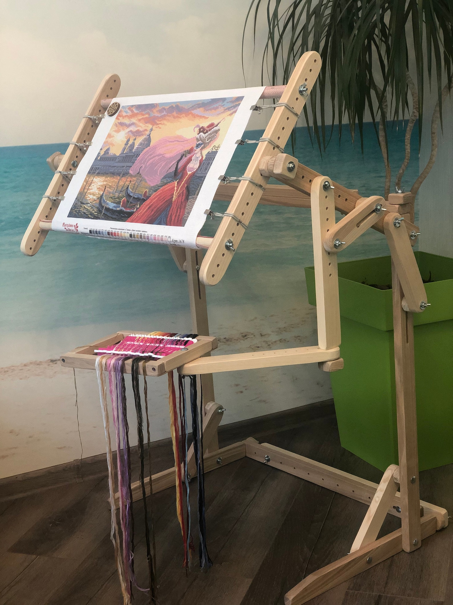 Cross Stitch Stand, Floor Standing Embroidery Machine, Embroidery Stand