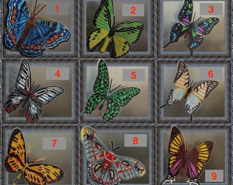 Embroidery kit "Butterfly", Bead embroidery kit, Needlepoint kit, Beading on canvas, Butterfly beading pattern