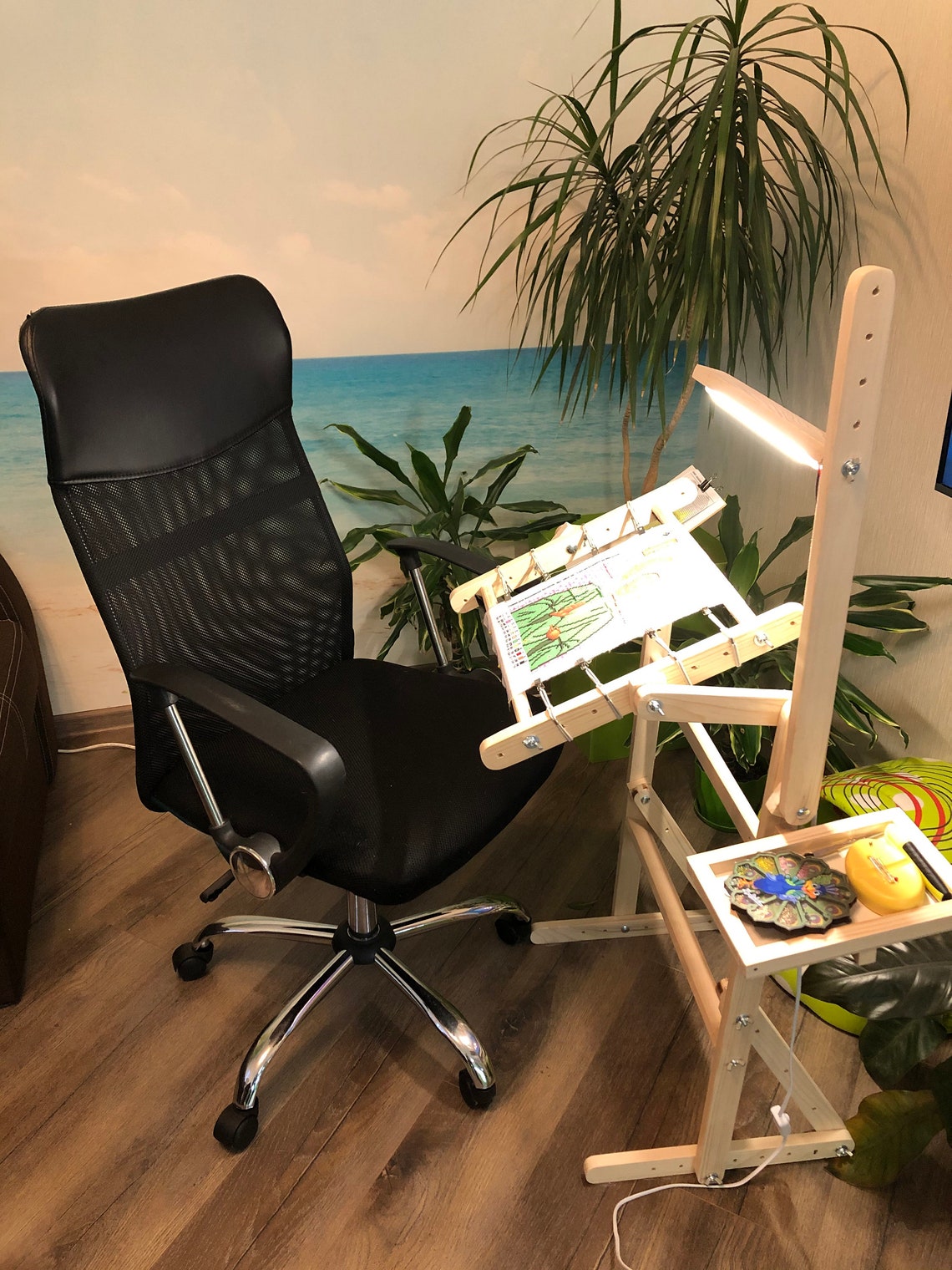 Cross Stitch Stand with illumination Floor embroidery machine Etsy