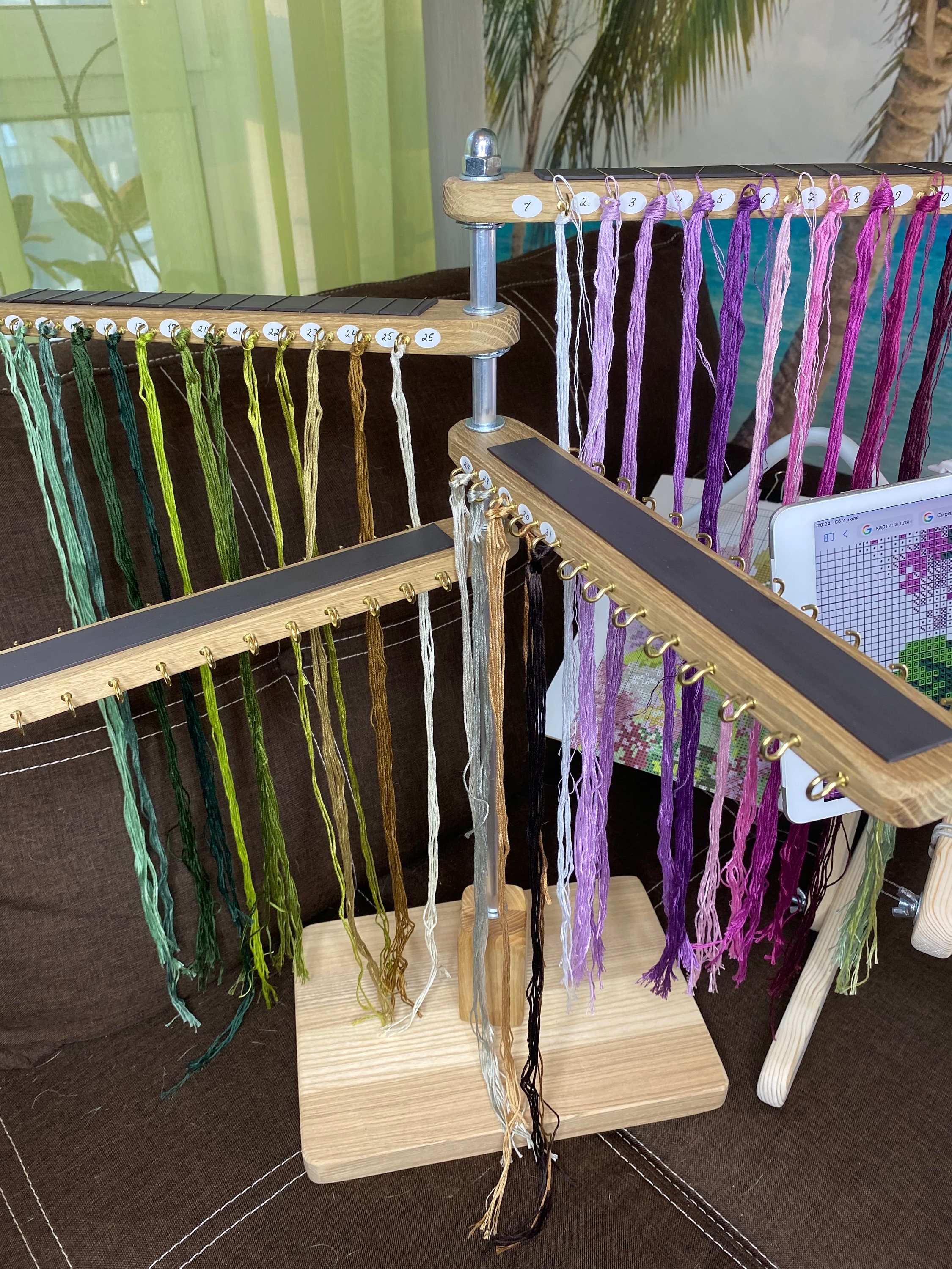 Embodry Stand Wooden Embroidery Stand With Tablet and Pattern Holder Cross - Etsy