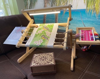 Soporte para punto de cruz con iluminación, Soporte para bordado con iluminación, La máquina para bordar con hilos y cuentas