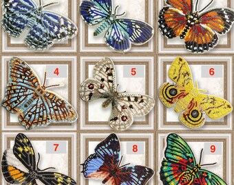 Embroidery kit Butterfly, Bead embroidery kit, Needlepoint kit, Beading on plastic canvas