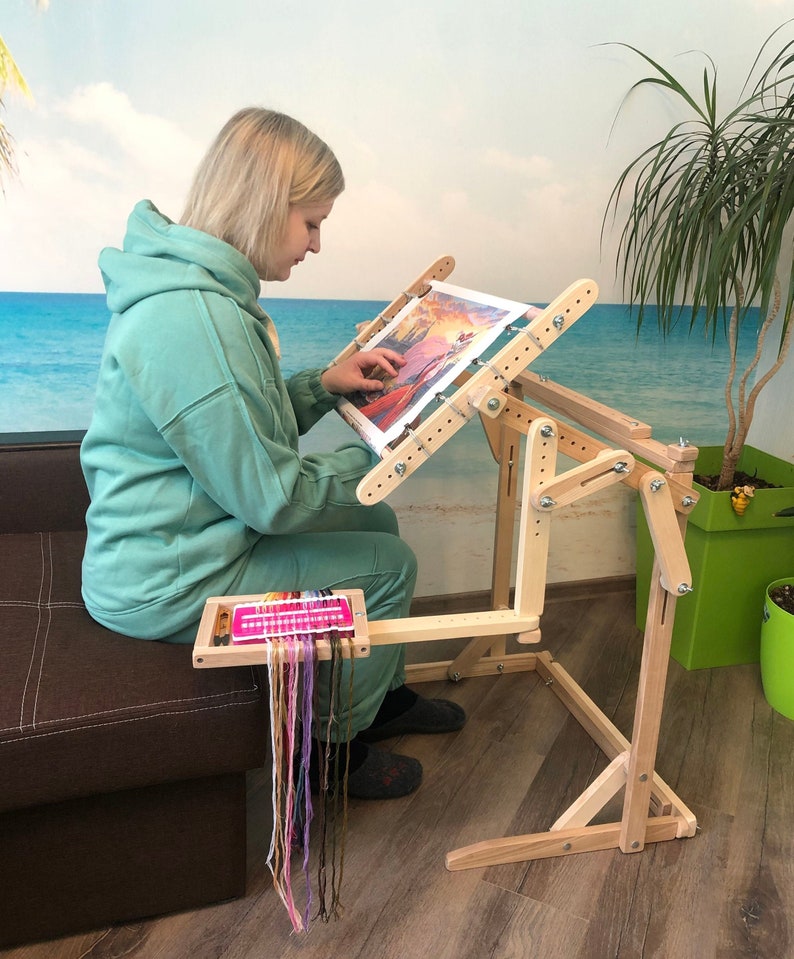 Cross Stitch Stand Floor Embroidery Stand the Machine for Etsy UK