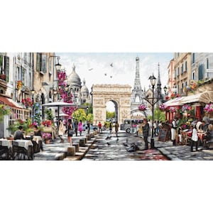Paris Cross stitch kit  embroidery kit  needlework kit cross stitch counted cross stitch kit thread embroidery kit Luca-S