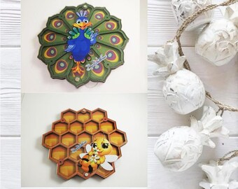 Organizador de madera para cuentas con cubierta Contenedor para cuentas Caja de cuentas Almacenamiento de suministro de cuentas Contenedor para cuentas Organizador para cuentas