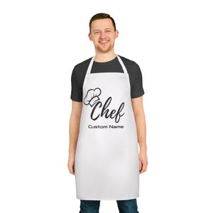 Custom Apron for Cooking, Colorful Apron, Grilling Apron, Comfortable Apron, Apron for Gift