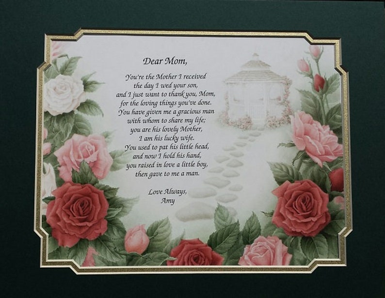Poems With Mat Framemothers Day Giftsmothers Image 0