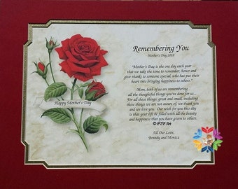 Mother’s Day Poem, Personalized Poems, Poem for Mother, Poems for Mom, Red Roses, Poem on Art, Mother’s Day, Personalized Poem
