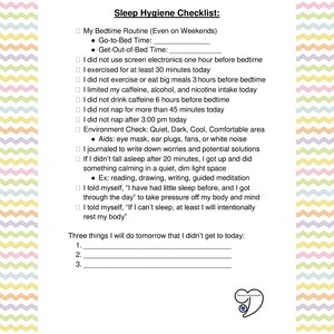 Cute Sleep Hygiene Prompts