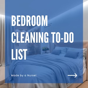 Bedroom Cleaning List Planner for ADHD Cleaning Schedule Family Chore Chart Adult To Do List Home Cleaning Handout Aid to Clean House Idea