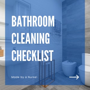 Reinigingslijst Badkamerreiniging Takenlijst Tips om de badkamer schoon te maken Checklist ADHD-reiniging Hulp bij het schoonmaken van de badkamer Een grondige schoonmaak van het huis organiseren