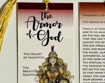 Blonde Armor of God Bookmark