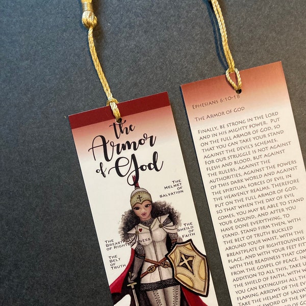 African American Armor of God bookmarks