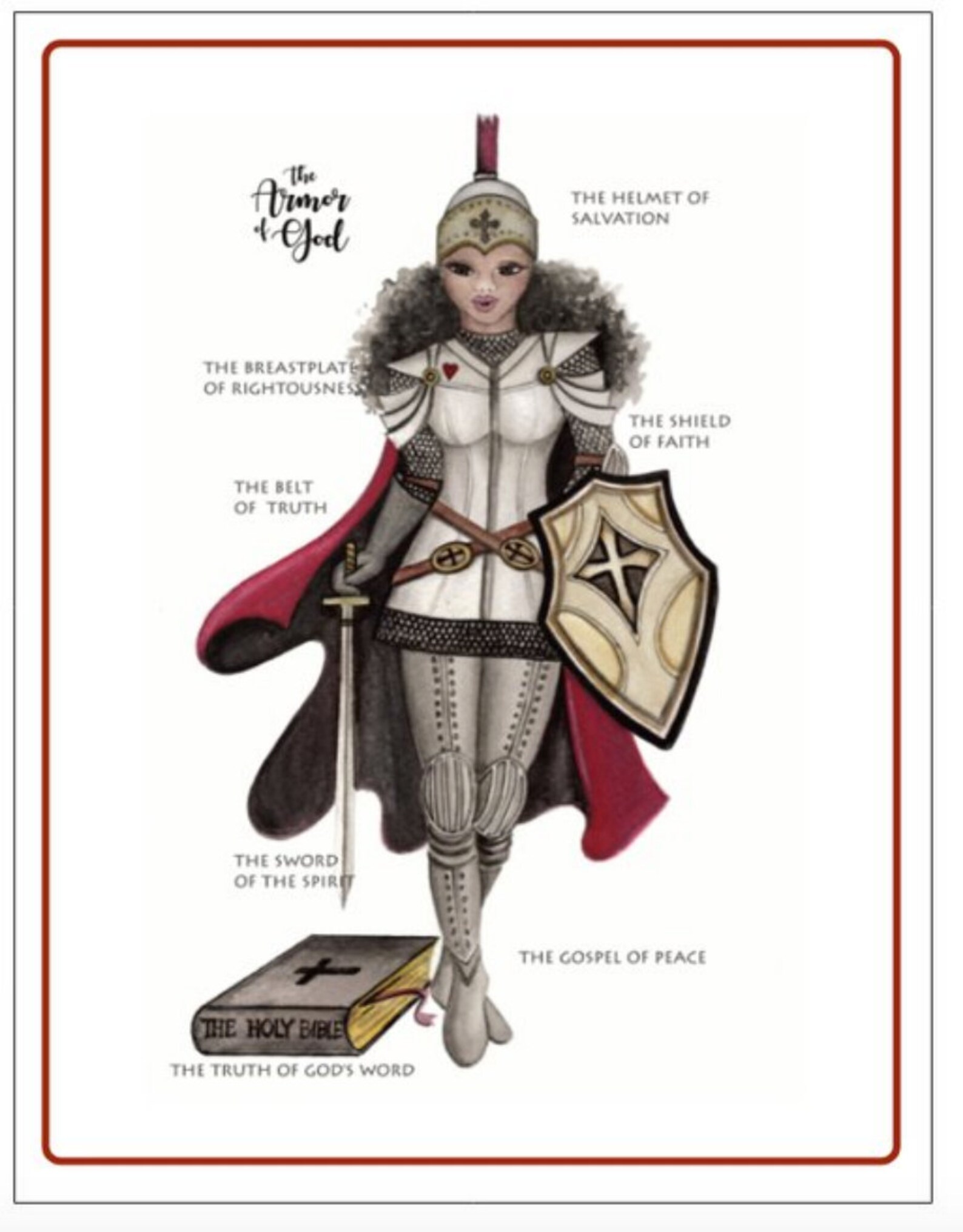 Custom Armor of God Illustration - Etsy