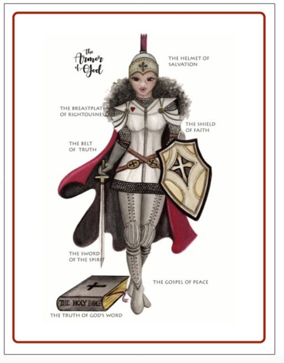 Custom Armor of God Illustration Etsy
