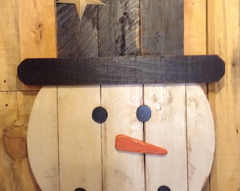 Wood Snowman