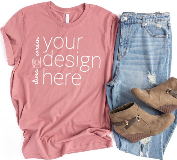 3001 Bella Canvas Mockup Photo Mauve T-Shirt Mockup 3001 Bella Canvas Mockup Photo Mauve T-Shirt Mockup