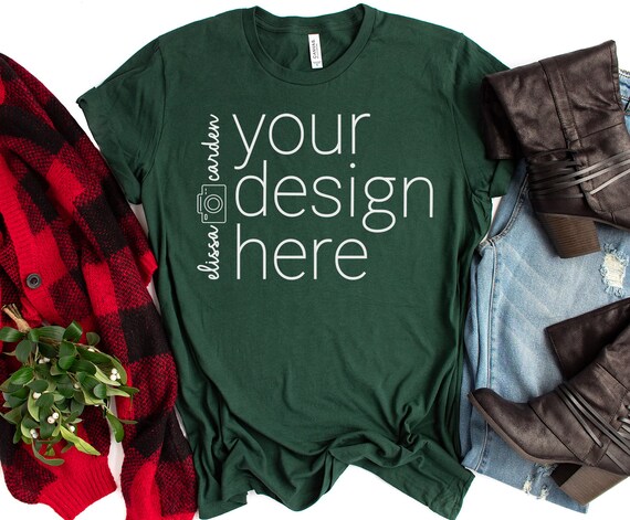 Forest Bella Canvas Mockup 3001 Christmas Mockup For Forest Bella Canvas Mockup 3001 Christmas Mockup For
