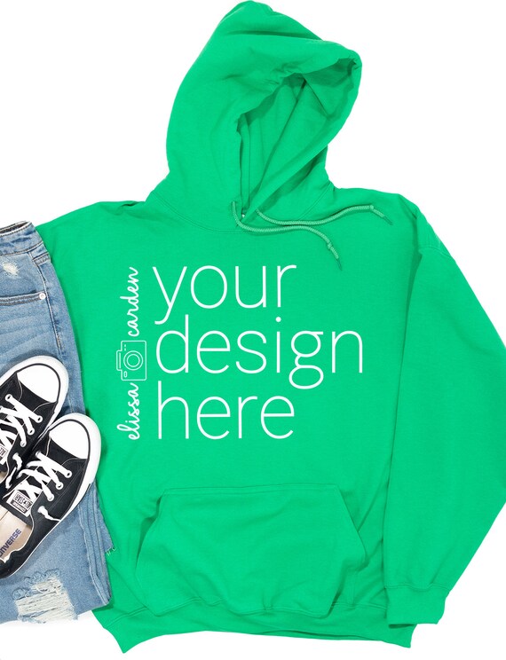 Kelly Gildan 18500 Hooded SweaT-Shirt Mockup Gildan 18500 Kelly Gildan 18500 Hooded SweaT-Shirt Mockup Gildan 18500