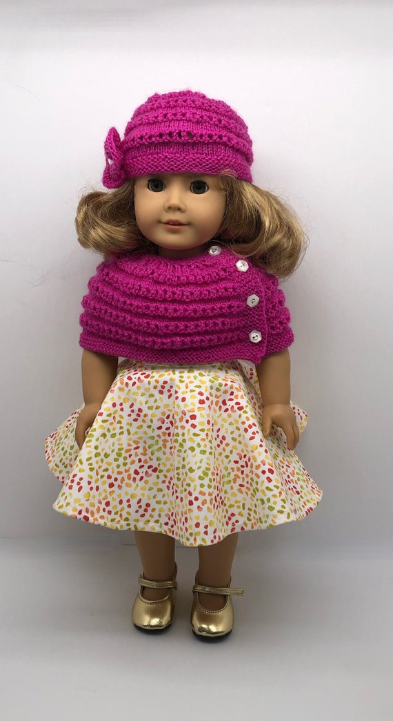 Doll Cape Hat and Dress Sized for 18 Inch Dolls Hand Etsy