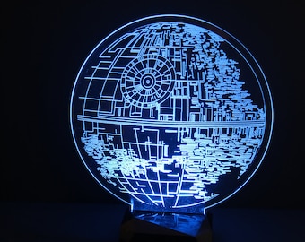 Star Wars geïnspireerd Afstandsbediening LED Sign - Death Star
