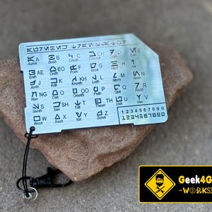 Aurebesh (star Wars Language) Decodetranslator Card - Etsy