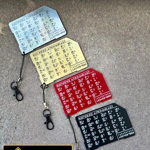 Aurebesh (Star Wars Language) Decoder/Translator Card