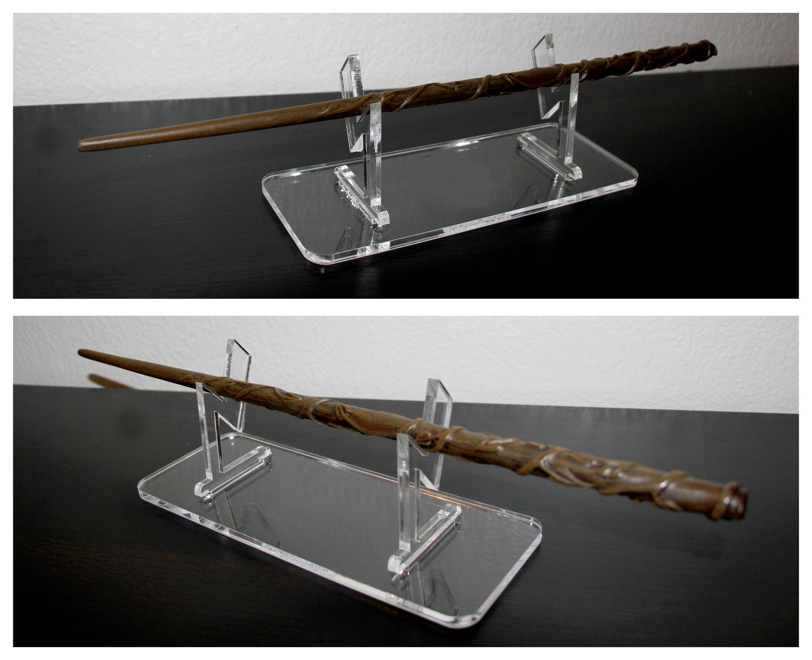 Clear Acrylic Harry Potter Inspired Magic Wand Stand Etsy