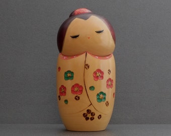 kokeshi japanese doll vintage creative by master Kato Tatsuo 21 cms / 8.3 inches free fast and tracked shipping