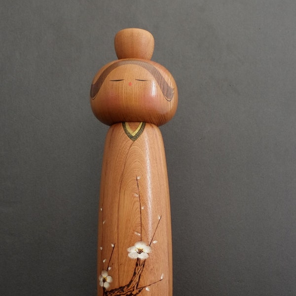 kokeshi japanese doll vintage creative by Takeda Daisuke 35 cms / 13,8 inches free fast and tracked shipping