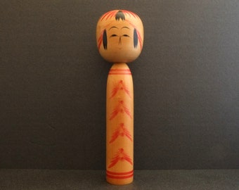 kokeshi doll vintage traditional Togatta style 25 cms / 9,8 inches free fast and tracked shipping