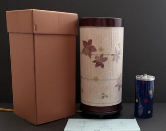 japanese paper lantern "obon chouchin" rotating color cylinder inside 31 x 14 cms / 12.2 x 5.5 inches free fast and tracked shipping