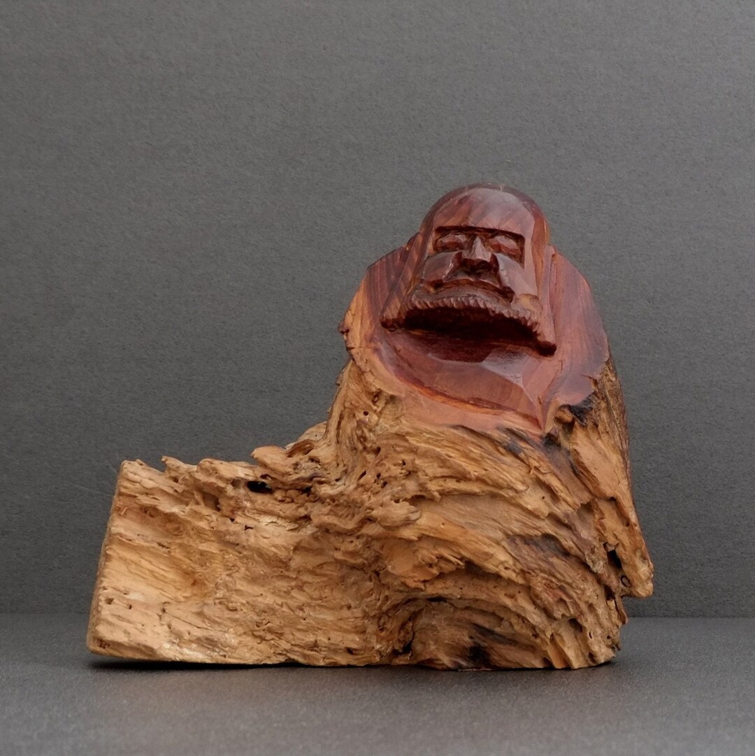 Dharma Japanese Wooden Figure Vintage 15 Cms / 5.9 Inches Free Fast and