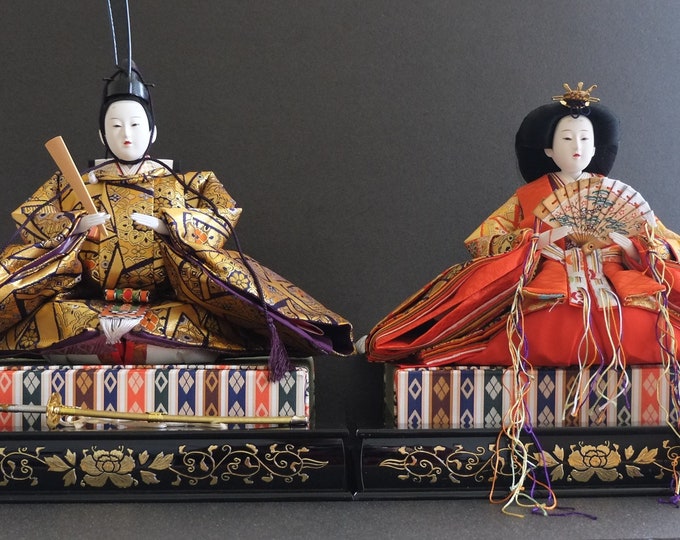 Japanese Hina Doll Vintage the Emperors BIG 35 X Etsy