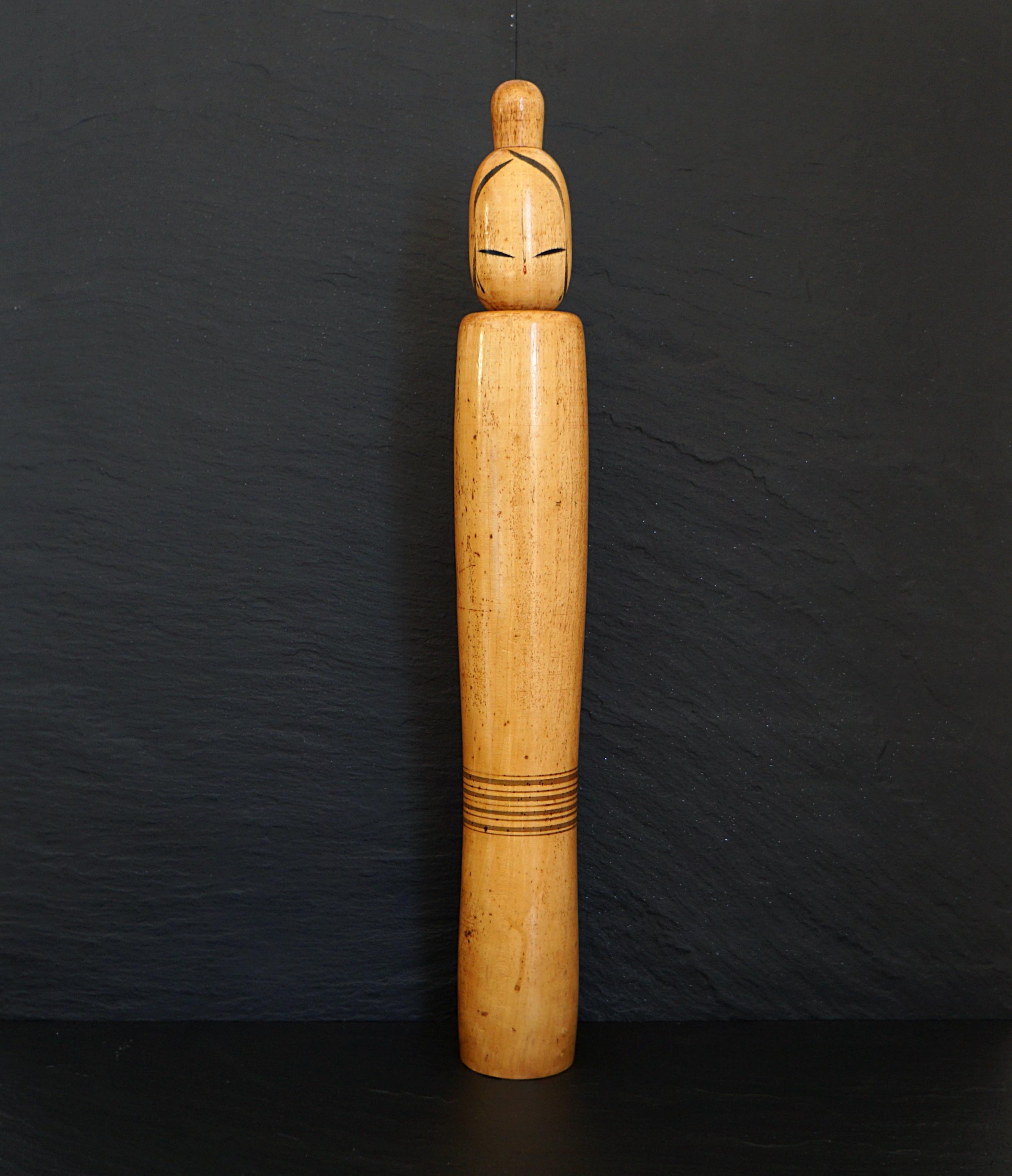 kokeshi doll vintage creative by great master Shido Shozan 49 cms / 19.3 inches  free and fast shipping