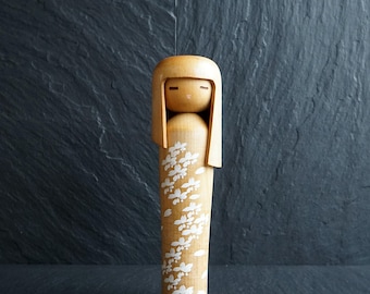 宮島無筆作 ビンテージ花ごころこけし大 - Etsy 日本