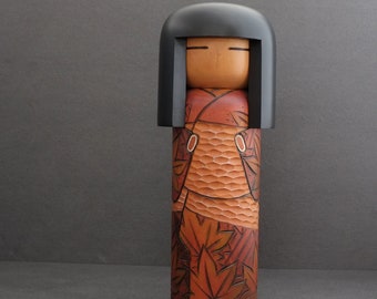 kokeshi japanese doll vintage creative by Kisaku 29 cms / 11.4 inches free fast and tracked shipping