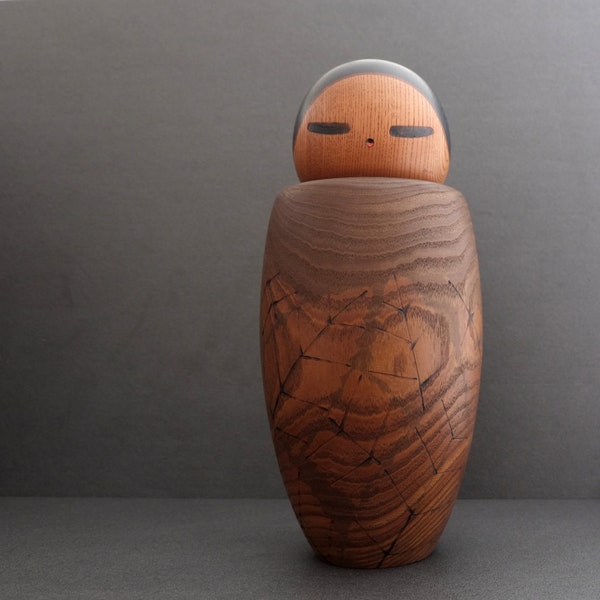 kokeshi japanese doll vintage creattive by master Yamanaka Sanpei 30 cms / 11.8 inches free express shipping