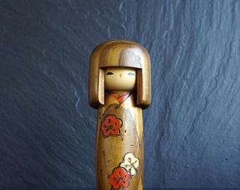 ヴィンテージ 岡本卯三郎こけし 日本の民芸品 (7.1インチ) - Etsy 日本