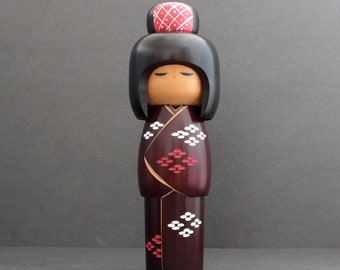 kokeshi doll vintage creative by master Miyakawa Kunio 26 cms / 10.2 inches free and fast shipping