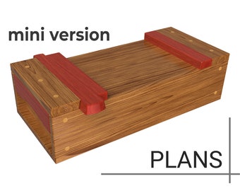 Mini Japanse gereedschapskist - Plattegronden - Afmetingen - Details - Opmerkingen